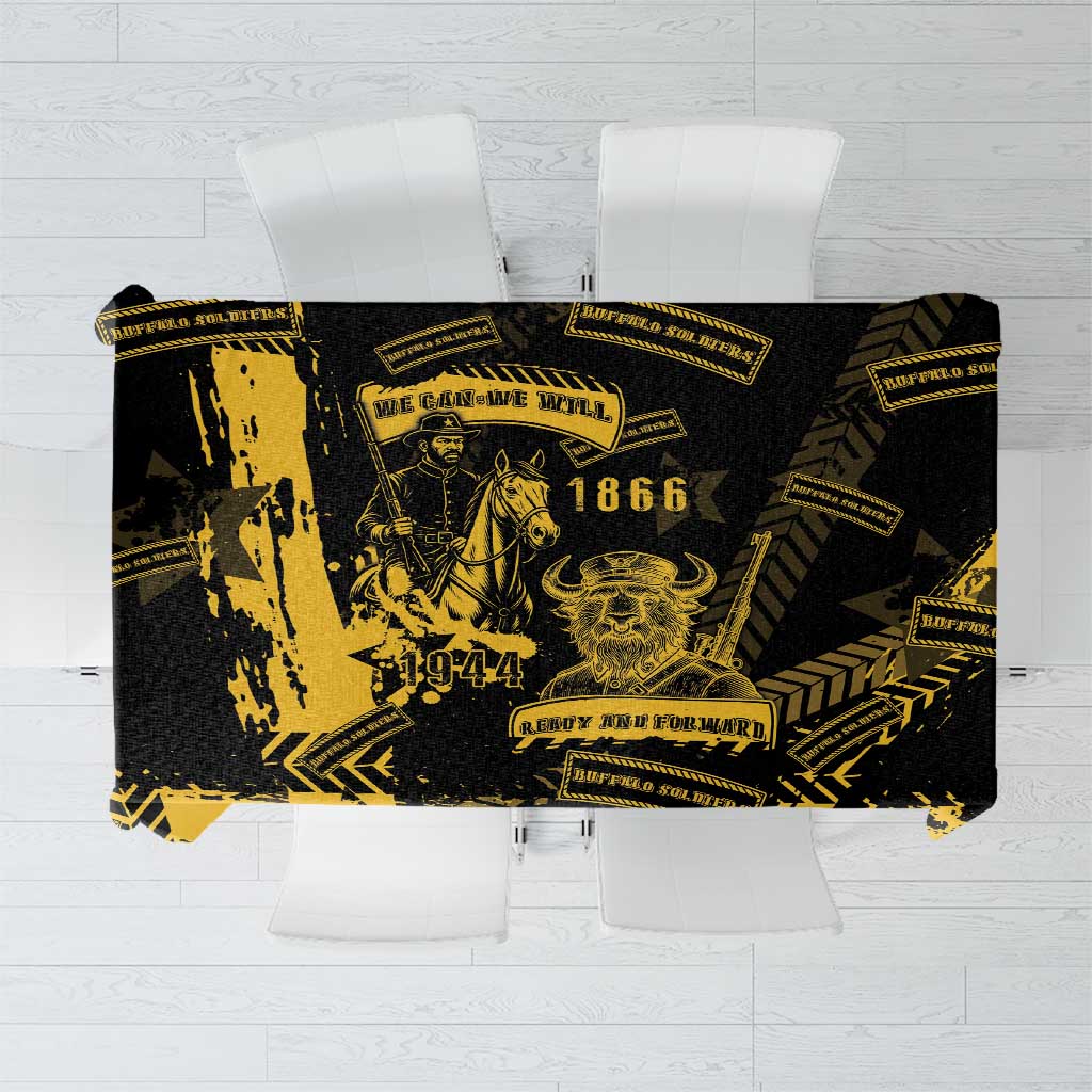 Buffalo Soldiers Tablecloth Military Urban Retro Style - Wonder Print Shop