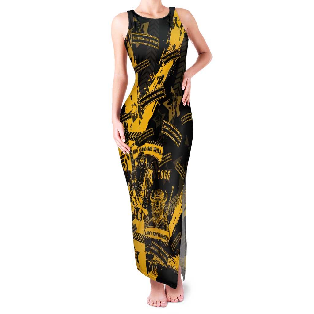 Buffalo Soldiers Tank Maxi Dress Military Urban Retro Style - Wonder Print Shop
