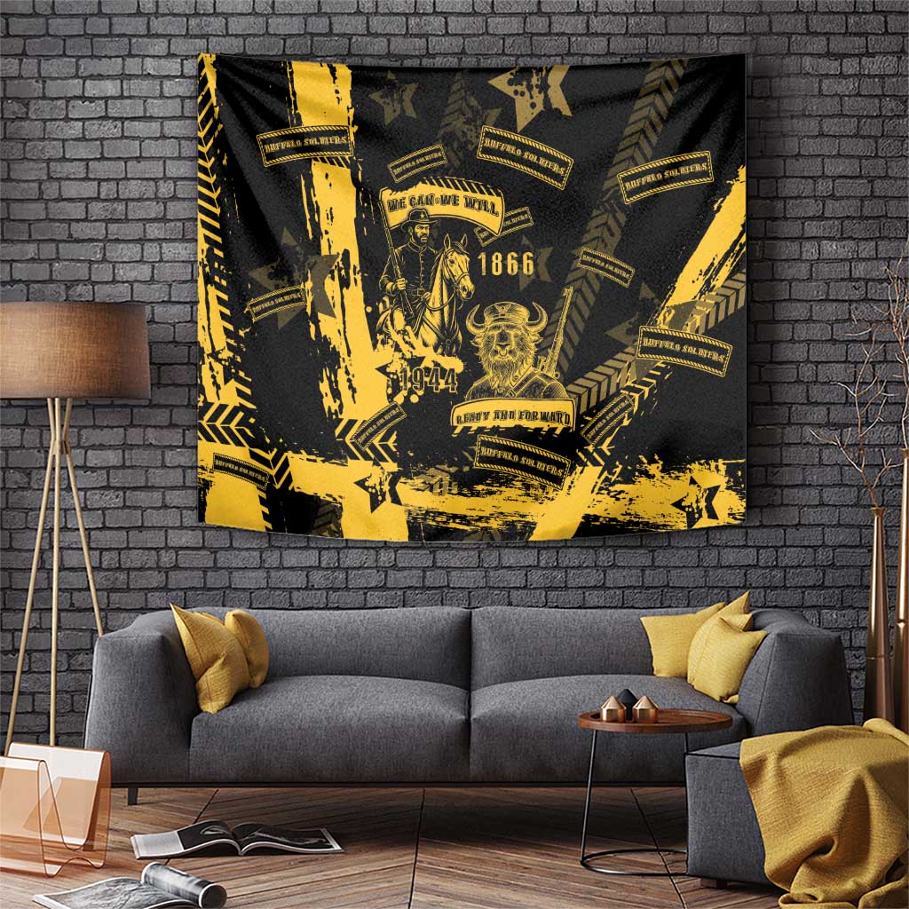 Buffalo Soldiers Tapestry Military Urban Retro Style - Wonder Print Shop
