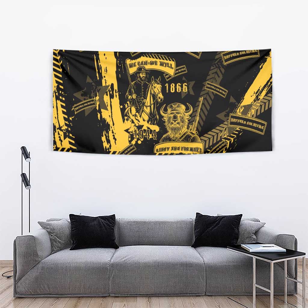 Buffalo Soldiers Tapestry Military Urban Retro Style - Wonder Print Shop