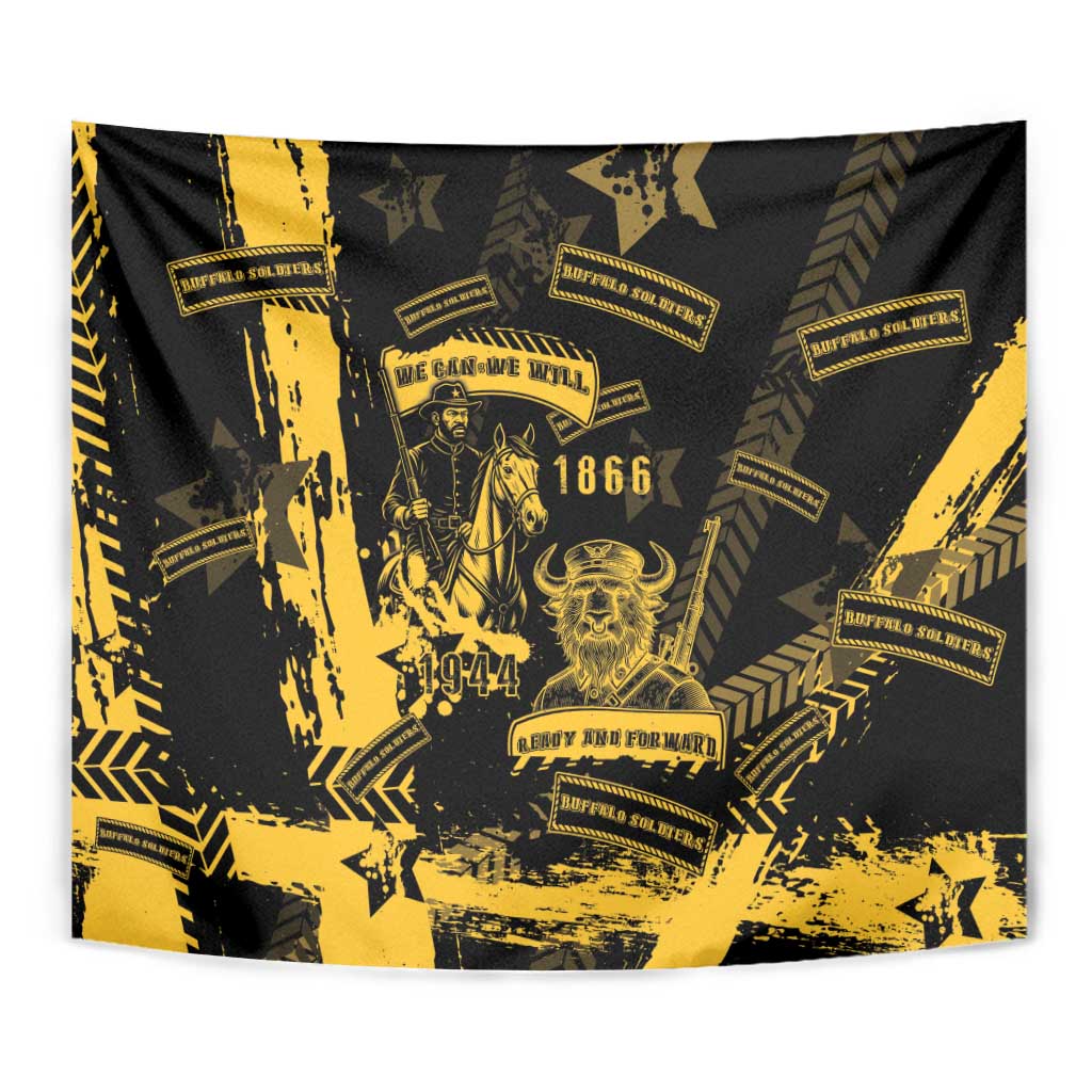 Buffalo Soldiers Tapestry Military Urban Retro Style - Wonder Print Shop