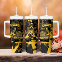 Buffalo Soldiers Tumbler With Handle Military Urban Retro Style - Wonder Print Shop