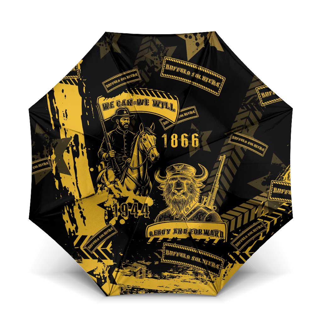 Buffalo Soldiers Umbrella Military Urban Retro Style - Wonder Print Shop