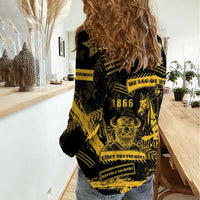 Buffalo Soldiers Women Casual Shirt Military Urban Retro Style - Wonder Print Shop