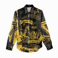 Buffalo Soldiers Women Casual Shirt Military Urban Retro Style - Wonder Print Shop