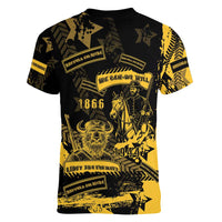 Buffalo Soldiers Women V-Neck T-Shirt Military Urban Retro Style - Wonder Print Shop