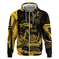 Buffalo Soldiers Zip Hoodie Military Urban Retro Style - Wonder Print Shop
