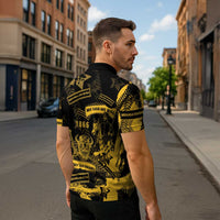 Buffalo Soldiers Zipper Polo Shirt Military Urban Retro Style - Wonder Print Shop