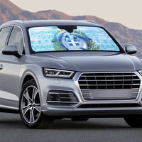 Greece Auto Sun Shade Dolphins And Symbol - Wonder Print Shop