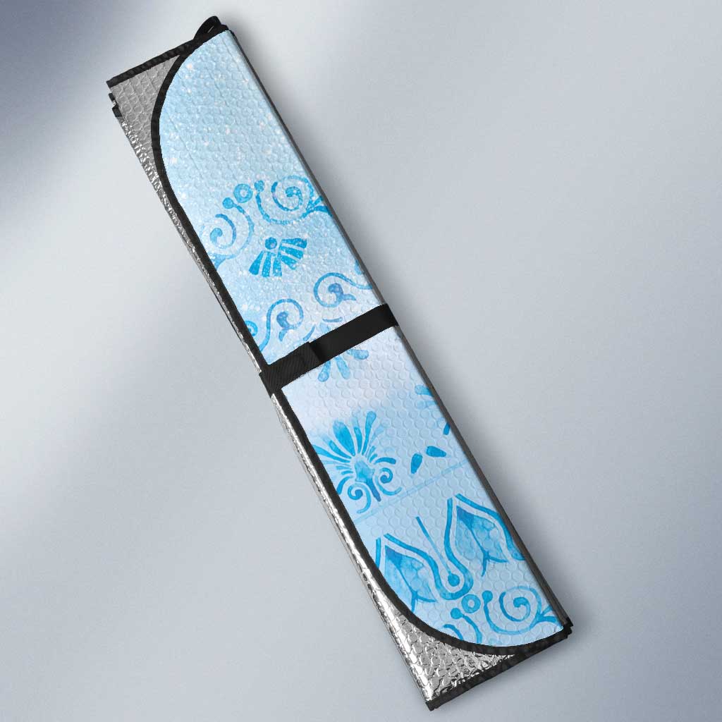 Greece Auto Sun Shade Dolphins And Symbol - Wonder Print Shop