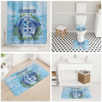 Greece Bathroom Set Dolphins And Symbol - Wonder Print Shop