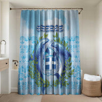 Greece Bathroom Set Dolphins And Symbol - Wonder Print Shop