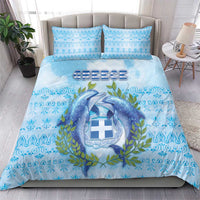 Greece Bedding Set Dolphins And Symbol - Wonder Print Shop