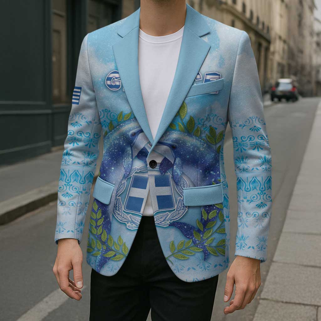 Personalized Greece Blazer Dolphins And Symbol - Wonder Print Shop