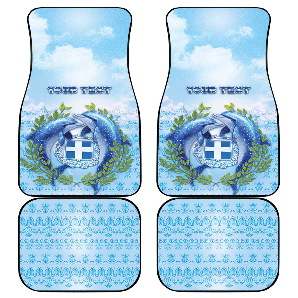 Greece Car Mats Dolphins And Symbol - Wonder Print Shop