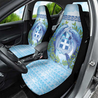 Greece Car Seat Cover Dolphins And Symbol - Wonder Print Shop