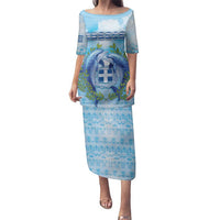 Personalized Greece Family Matching Puletasi and Hawaiian Shirt Dolphins And Symbol - Wonder Print Shop