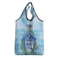 Greece Grocery Bag Dolphins And Symbol - Wonder Print Shop