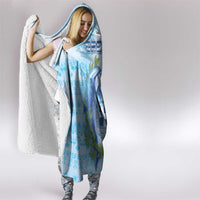 Greece Hooded Blanket Dolphins And Symbol - Wonder Print Shop