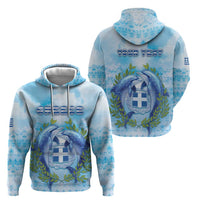 Personalized Greece Hoodie Dolphins And Symbol - Wonder Print Shop