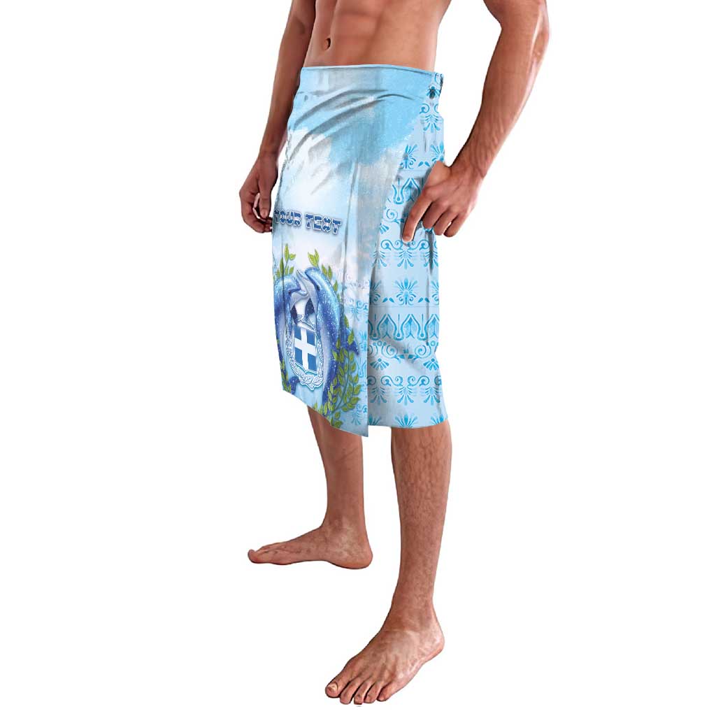 Personalized Greece Lavalava Dolphins And Symbol - Wonder Print Shop