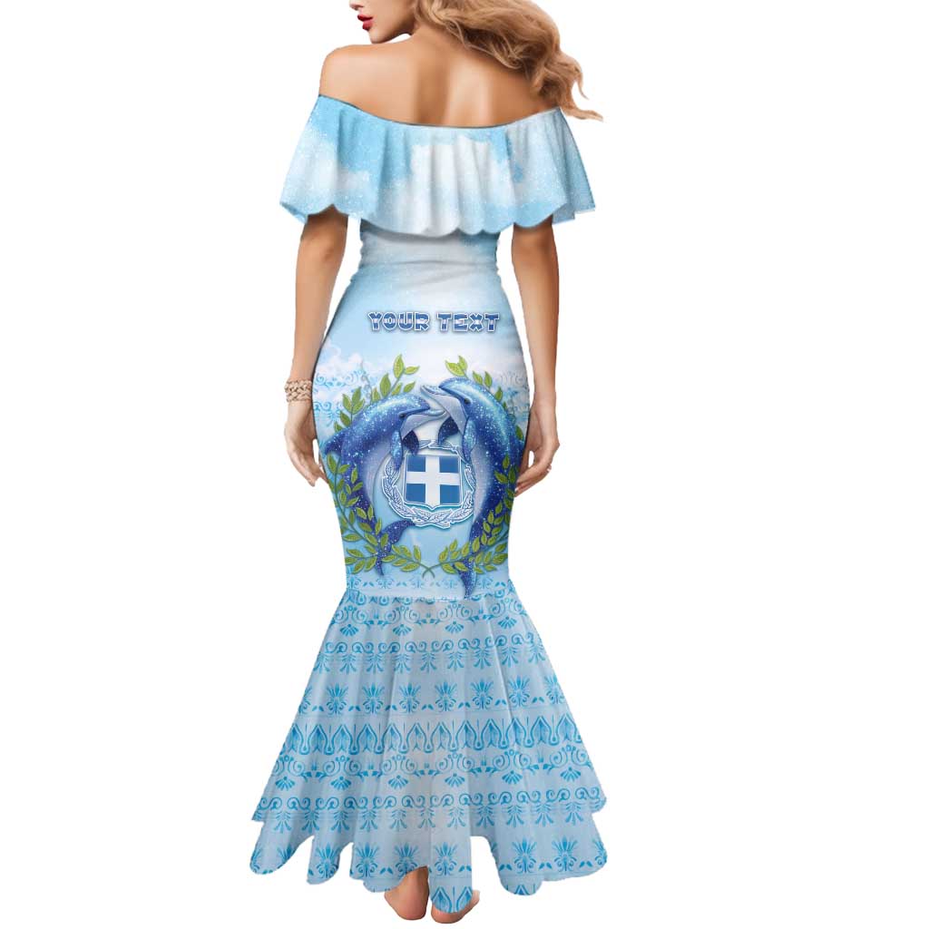 Personalized Greece Mermaid Dress Dolphins And Symbol - Wonder Print Shop