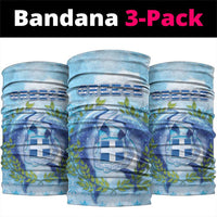 Greece Neck Gaiter Dolphins And Symbol - Wonder Print Shop