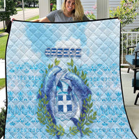 Greece Quilt Dolphins And Symbol - Wonder Print Shop