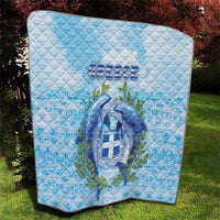 Greece Quilt Dolphins And Symbol - Wonder Print Shop