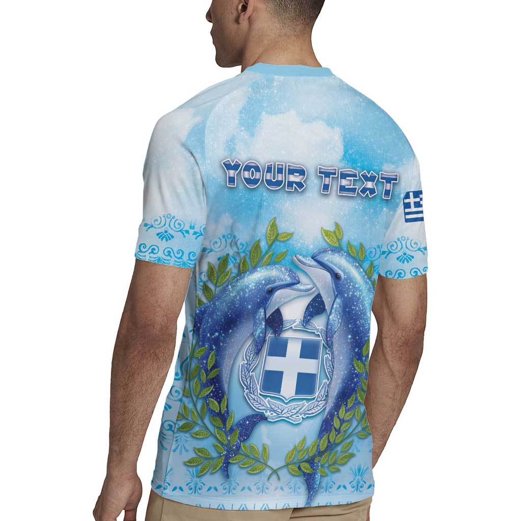 Personalized Greece Rugby Jersey Dolphins And Symbol - Wonder Print Shop
