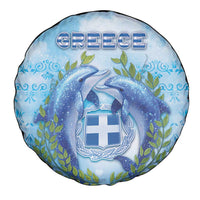 Greece Spare Tire Cover Dolphins And Symbol - Wonder Print Shop