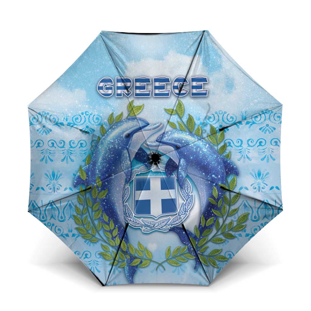 Greece Umbrella Dolphins And Symbol - Wonder Print Shop
