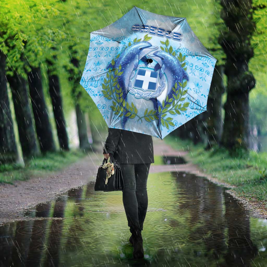 Greece Umbrella Dolphins And Symbol - Wonder Print Shop