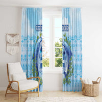 Greece Window Curtain Dolphins And Symbol - Wonder Print Shop