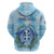 Personalized Greece Zip Hoodie Dolphins And Symbol - Wonder Print Shop
