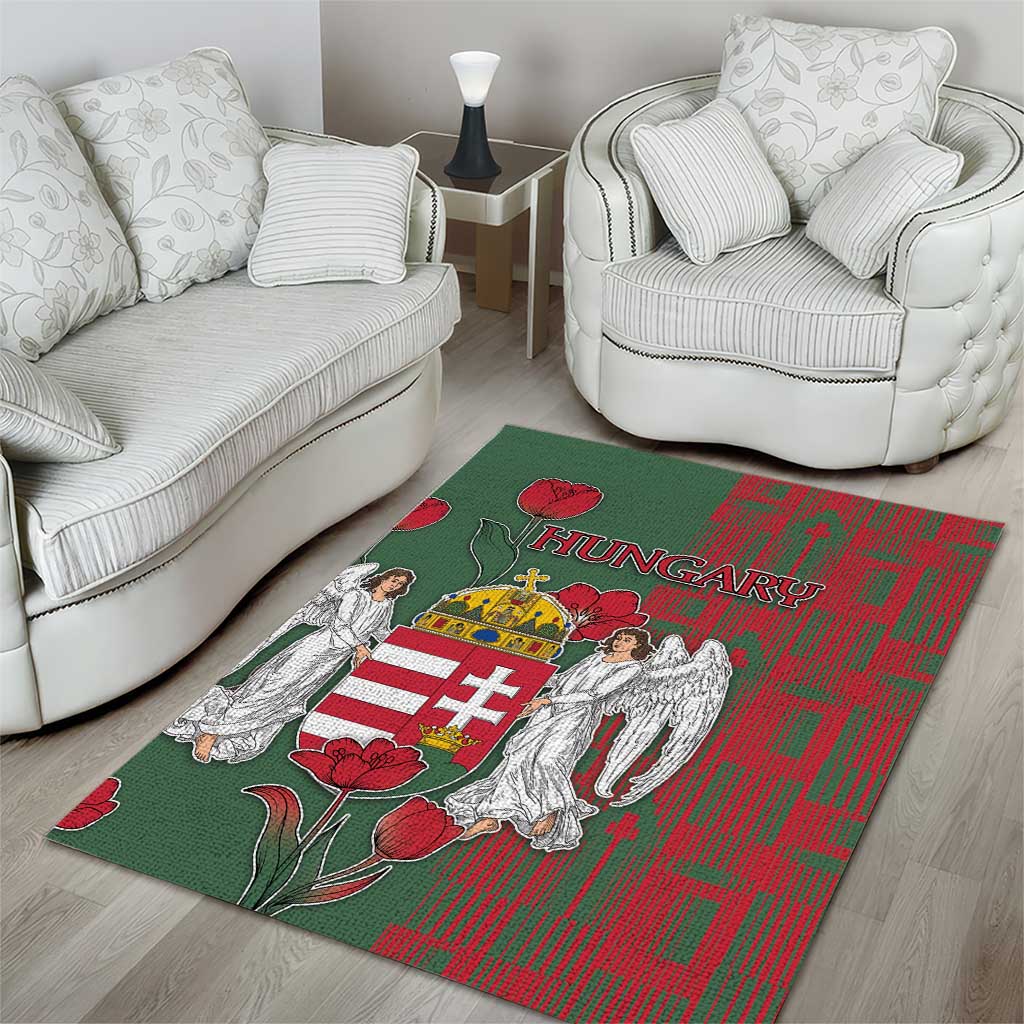 Hungary Area Rug Coat Of Arms 1896 - Wonder Print Shop