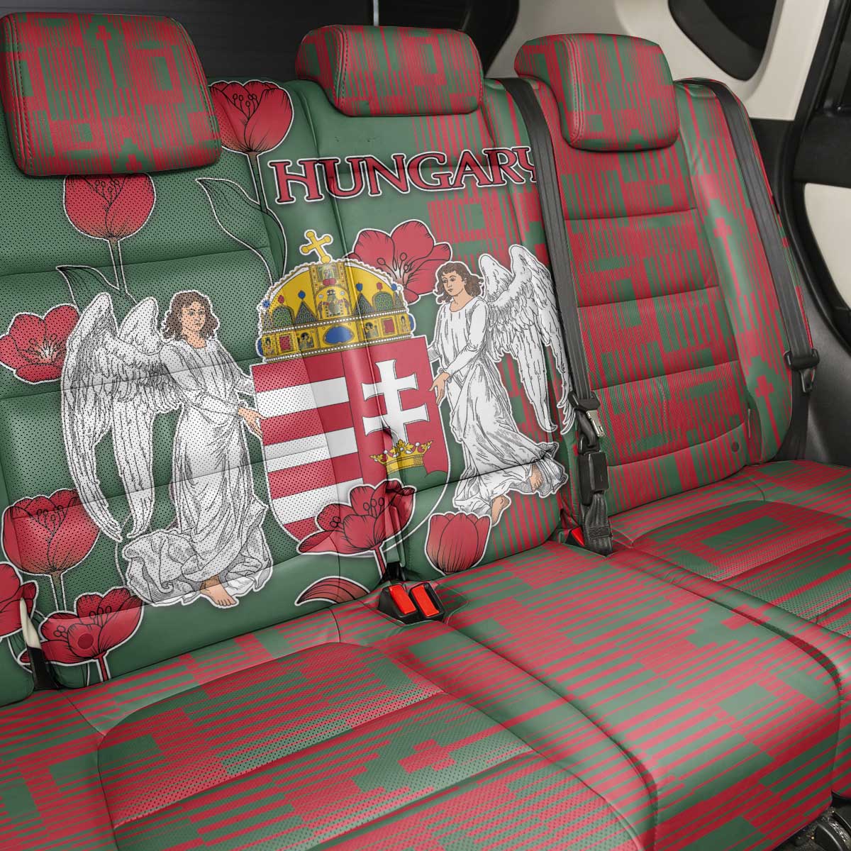 Hungary Back Car Seat Cover Coat Of Arms 1896 - Wonder Print Shop