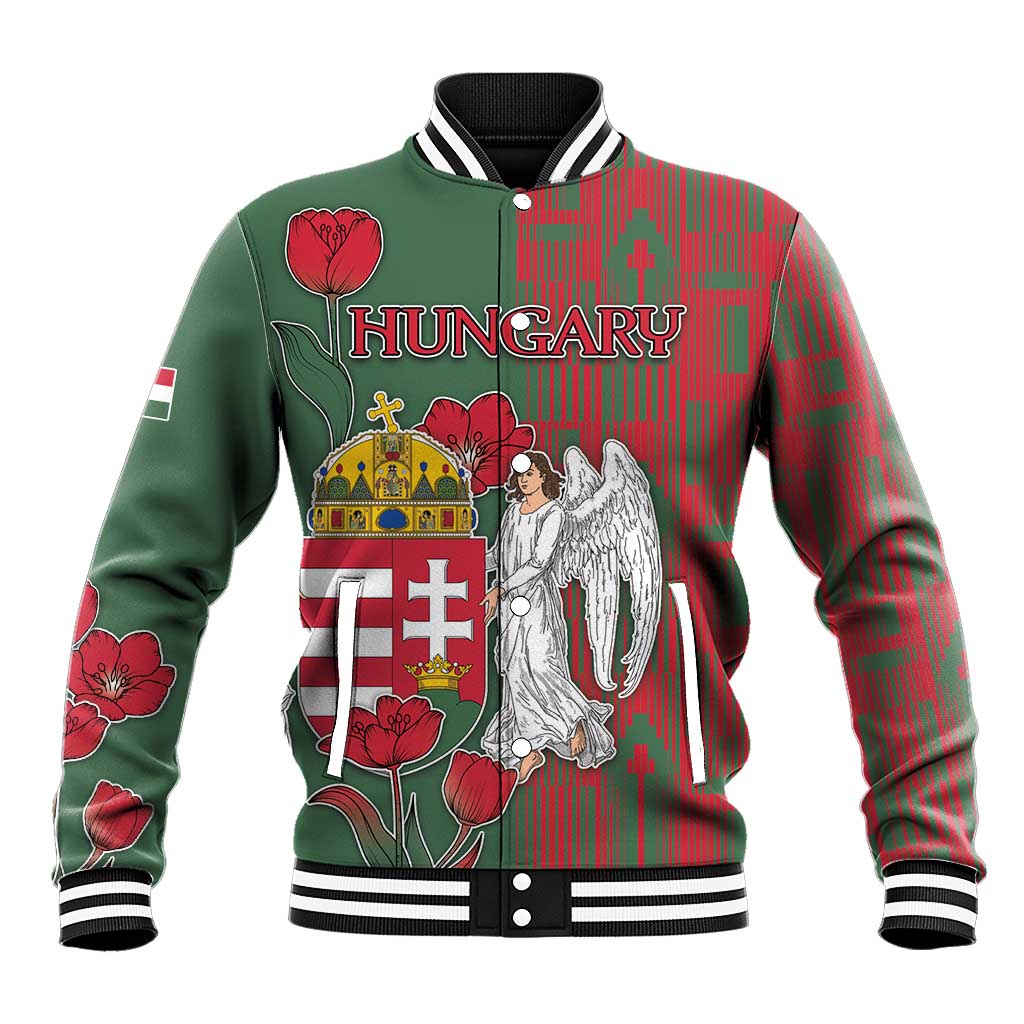 Personalized Hungary Baseball Jacket Coat Of Arms 1896 - Wonder Print Shop