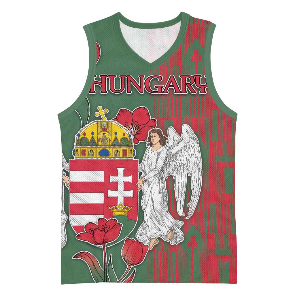Personalized Hungary Basketball Jersey Coat Of Arms 1896 - Wonder Print Shop