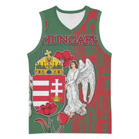 Personalized Hungary Basketball Jersey Coat Of Arms 1896 - Wonder Print Shop