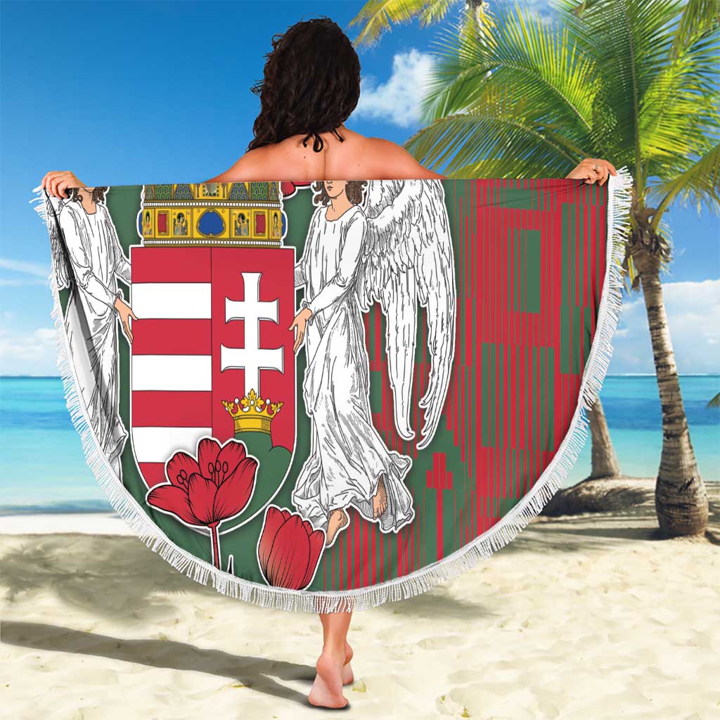Hungary Beach Blanket Coat Of Arms 1896 - Wonder Print Shop