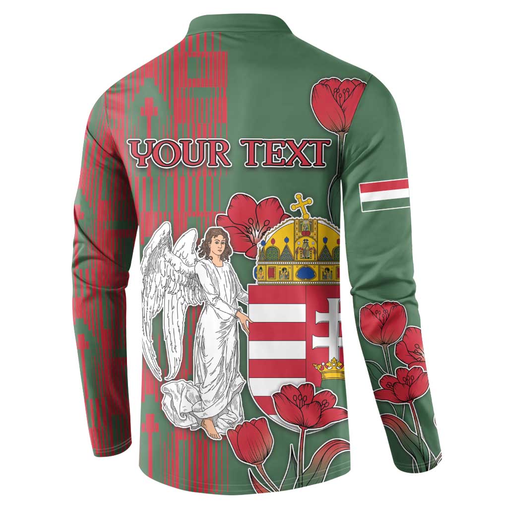 Personalized Hungary Button Sweatshirt Coat Of Arms 1896 - Wonder Print Shop