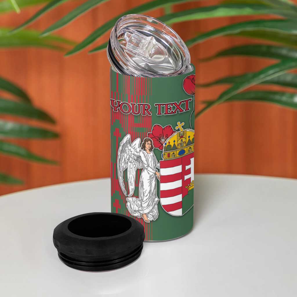 Personalized Hungary 4 in 1 Can Cooler Tumbler Coat Of Arms 1896 - Wonder Print Shop