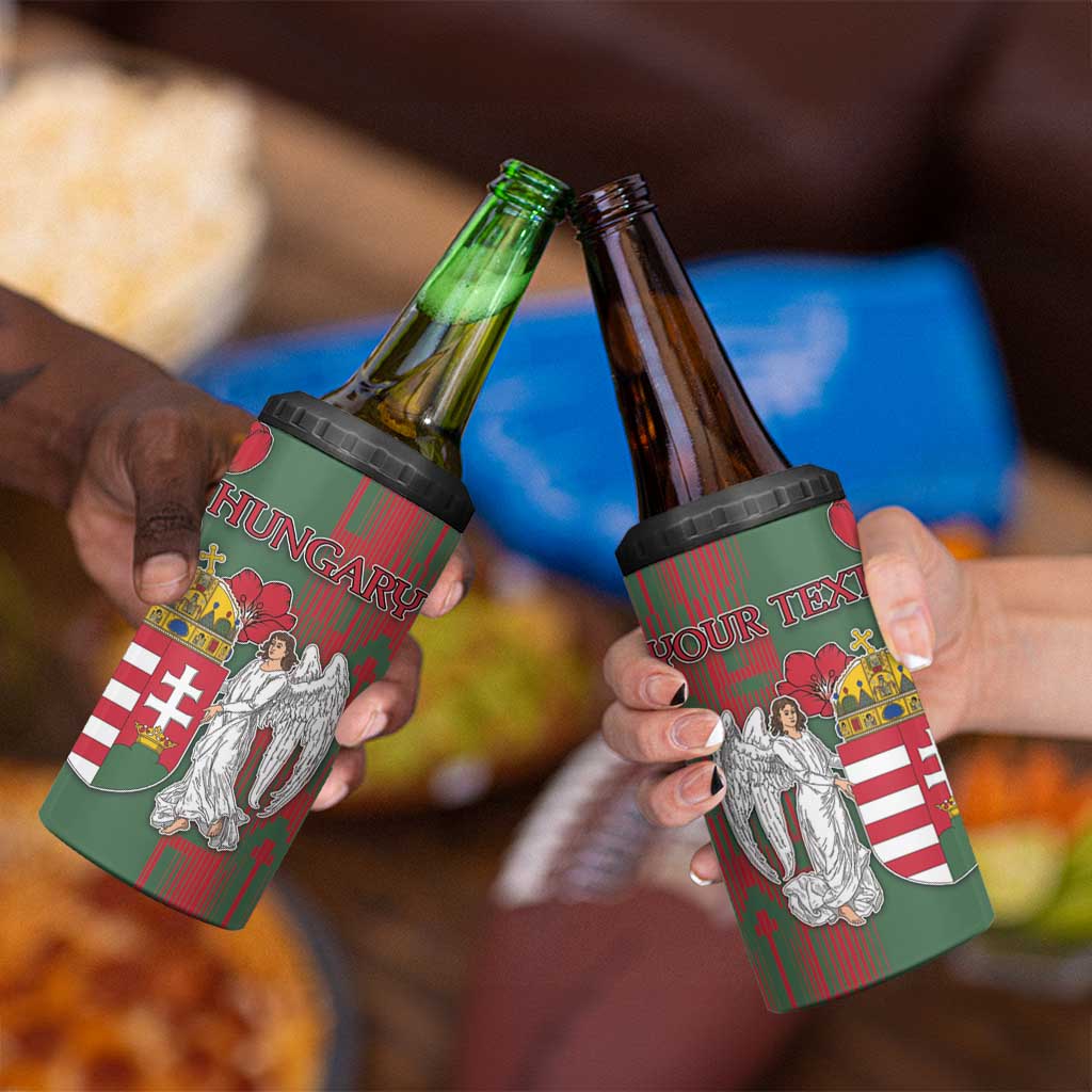 Personalized Hungary 4 in 1 Can Cooler Tumbler Coat Of Arms 1896 - Wonder Print Shop