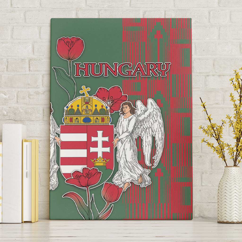 Hungary Canvas Wall Art Coat Of Arms 1896 - Wonder Print Shop