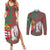 Personalized Hungary Couples Matching Summer Maxi Dress and Long Sleeve Button Shirt Coat Of Arms 1896 - Wonder Print Shop