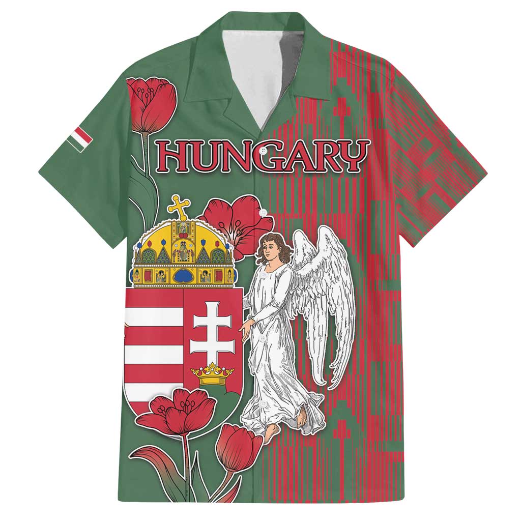 Personalized Hungary Family Matching Long Sleeve Bodycon Dress and Hawaiian Shirt Coat Of Arms 1896 - Wonder Print Shop
