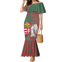 Personalized Hungary Family Matching Mermaid Dress and Hawaiian Shirt Coat Of Arms 1896 - Wonder Print Shop