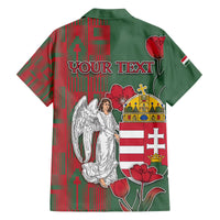 Personalized Hungary Family Matching Off The Shoulder Long Sleeve Dress and Hawaiian Shirt Coat Of Arms 1896 - Wonder Print Shop