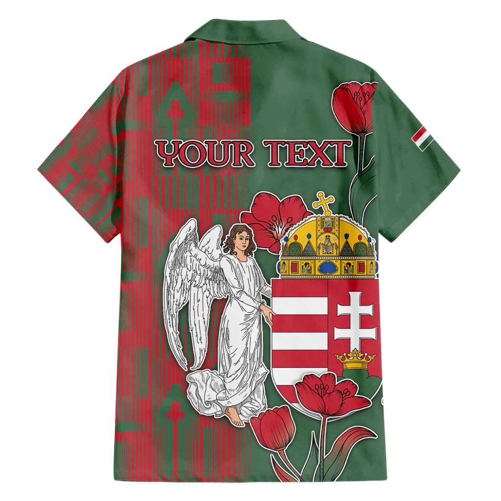 Personalized Hungary Family Matching Short Sleeve Bodycon Dress and Hawaiian Shirt Coat Of Arms 1896 - Wonder Print Shop